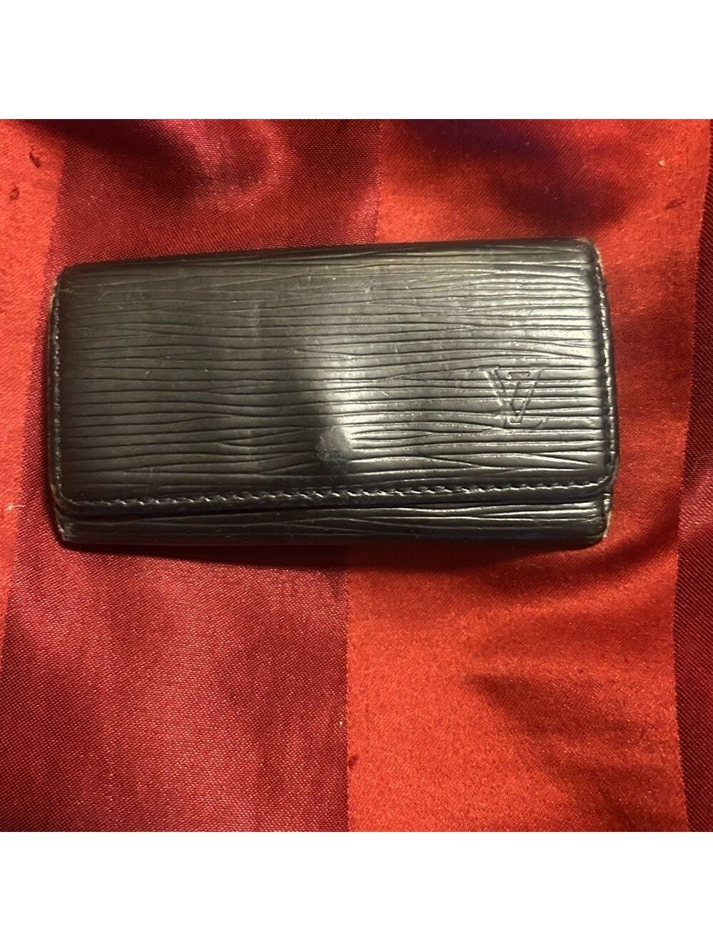 Louis Vuitton epi Black key holder